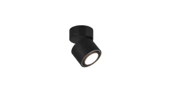 LED-Ein-/Aufbauspot Taurus, schwarz matt, 8 cm