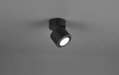 LED-Ein-/Aufbauspot Taurus, schwarz matt, 8 cm