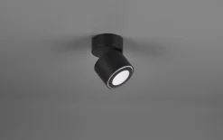 LED-Ein-/Aufbauspot Taurus, schwarz matt, 8 cm