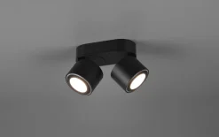 LED-Ein-/Aufbauspot Taurus, schwarz matt, 18 cm