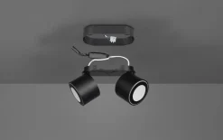 LED-Ein-/Aufbauspot Taurus, schwarz matt, 18 cm