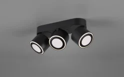 LED-Ein-/Aufbauspot Taurus, schwarz matt, 27 cm