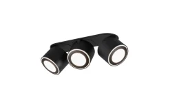 LED-Ein-/Aufbauspot Taurus, schwarz matt, 27 cm