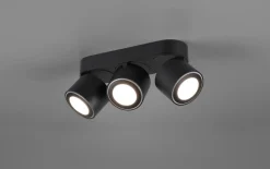 LED-Ein-/Aufbauspot Taurus, schwarz matt, 27 cm
