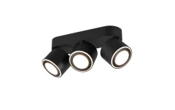 LED-Ein-/Aufbauspot Taurus, schwarz matt, 27 cm