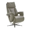 Leder Fernsehsessel HU-EC22138, olive, xtralarge, inkl. manuelle Verstellung