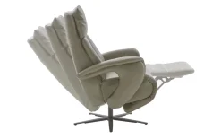 Leder Fernsehsessel HU-EC22138, olive, xtralarge, inkl. manuelle Verstellung