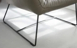 Leder Sessel Barna, grau