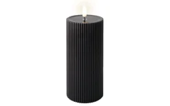 LED-Kerze, schwarze, 18 cm