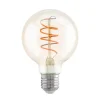 LED-Leuchtmittel G80 Spirale 4 W/E27/270 lm, amber