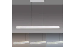 LED-Pendelleuchte Adriana Round, weiß, inkl. Funktionen
