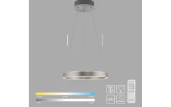 LED-Pendelleuchte Anillo, stahl, inkl. CCT und Memoryfunktion