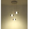 LED-Pendelleuchte Belinda, weiß/rauchfarbig