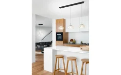 LED-Pendelleuchte Brena, cognac, 3-flammig, 35 cm, inkl. CCT Steuerung