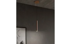 LED-Pendelleuchte Calina, coffee, 150 cm, inkl. Funkfernbedienung