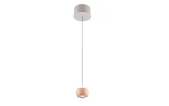 LED-Pendelleuchte Cannon, peach, 1-flammig, inkl. Höhenverstellung