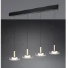 LED-Pendelleuchte Celeste, schwarz/chrom, inkl. Switch Dimmer