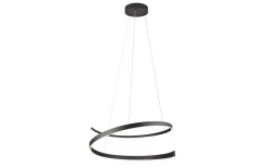 LED-Pendelleuchte Cinque Cinardi, schwarz, inkl. Dim to Warm Funktion
