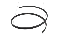 LED-Pendelleuchte Cinque Cinardi, schwarz, inkl. Dim to Warm Funktion