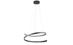 LED-Pendelleuchte Cinque Cinardi, schwarz, inkl. Dim to Warm Funktion