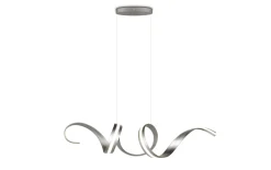 LED-Pendelleuchte Cinque Cisenna, nickelfarbig