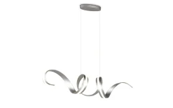 LED-Pendelleuchte Cinque Cisenna, nickelfarbig