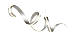 LED-Pendelleuchte Cinque Cisenna, nickelfarbig