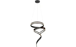 LED-Pendelleuchte Cinque Cisenna, schwarz
