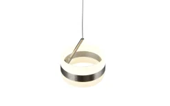 LED-Pendelleuchte Dios, nickelfarbig, 1-flammig