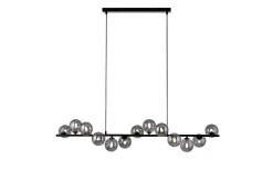 LED-Pendelleuchte Dubai, schwarz/grau