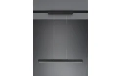 LED-Pendelleuchte DUOline in schwarz matt, 90 cm