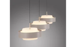 LED-Pendelleuchte Elmo, sandfarbig