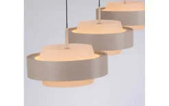 LED-Pendelleuchte Elmo, sandfarbig
