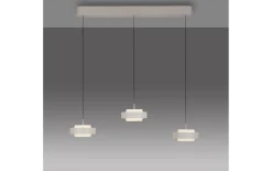 LED-Pendelleuchte Elmo, sandfarbig