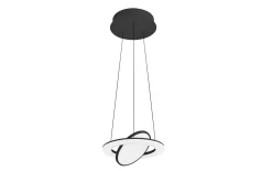 LED-Pendelleuchte Haley, schwarz, inkl. CCT und Höhenverstellung