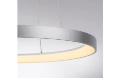 LED-Pendelleuchte Hoop, aluminium, inkl. Höhenverstellung