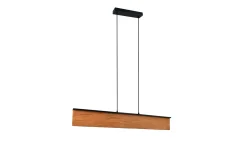 LED-Pendelleuchte Kalea, holzfarbig