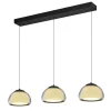 LED-Pendelleuchte Luxxo, grau, 3-flammig, inkl. Fernbedienung