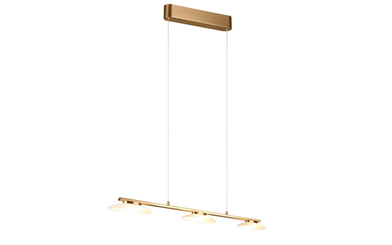 LED-Pendelleuchte Merton, Messing, inkl. Switchdimmer
