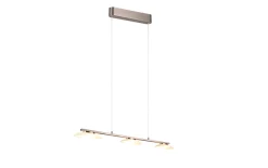 LED-Pendelleuchte Merton, Nickel, inkl. Switchdimmer