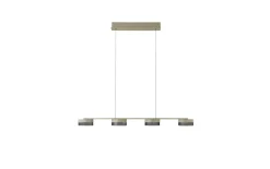 LED-Pendelleuchte Mesh, sand, 110 cm