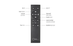 LED-Pendelleuchte Mondo Famera, holz/schwarz, 1-flammig, inkl. CCT und Fernbedienung