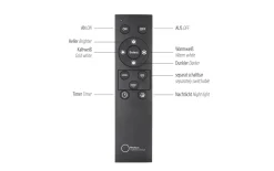 LED-Pendelleuchte Mondo Famera, holz/schwarz, inkl. CCT und Fernbedienung