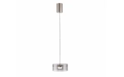 LED-Pendelleuchte Mondo Karena, stahlfarbig, 1-flammig, inkl. Memoryfunktion