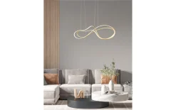 LED-Pendelleuchte Nala, goldfarbig, 150 cm, inkl. Switch Dimmer