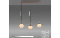 LED-Pendelleuchte Nami, sandfarbig, 3-flammig, inkl. Comfort-Lift Funktion