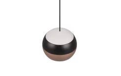 LED-Pendelleuchte Orbit, schwarz/coffee, 1-flammig, 15,5 cm, inkl. Dimmfunktion