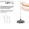 LED-Pendelleuchte Posh, grau, 1-flammig