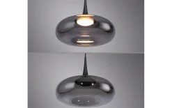 LED-Pendelleuchte Posh, grau, 1-flammig