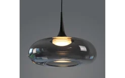 LED-Pendelleuchte Posh, grau, 1-flammig